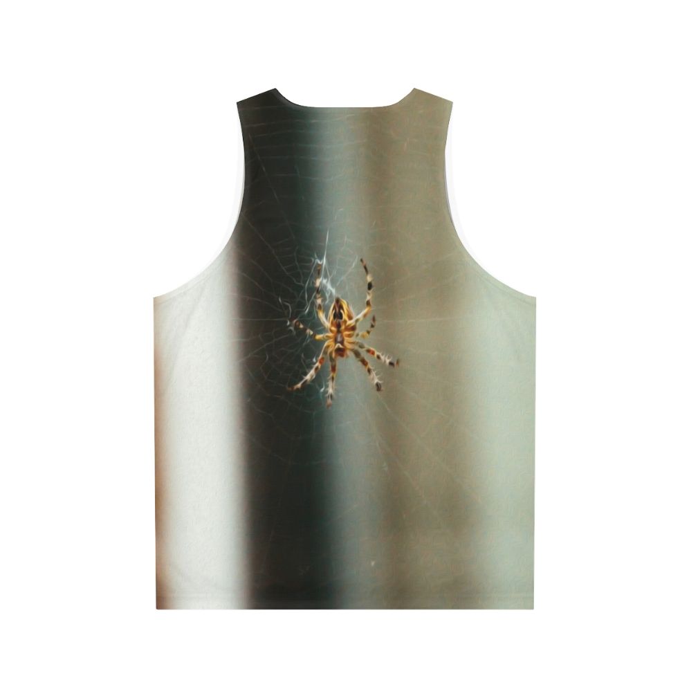 Unisex spider web insects animals tank top - Back