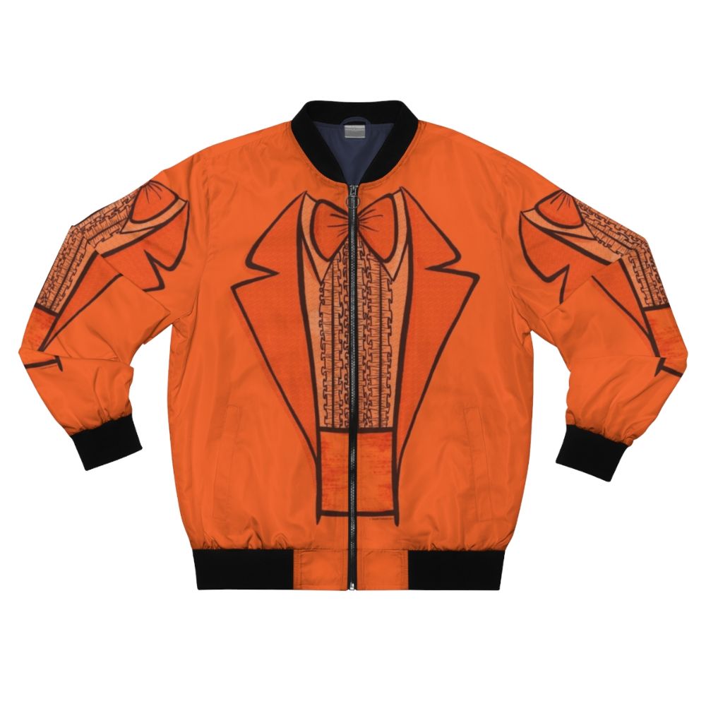 Retro Dumb and Dumber Funny Tuxedo Bomber Jacket with Lloyd and Harry Characters