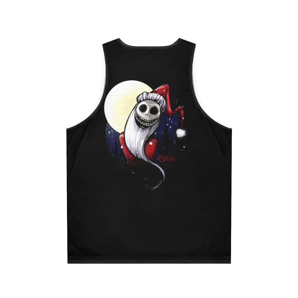 Jack Skellington Santa Claus holiday unisex tank top - Back