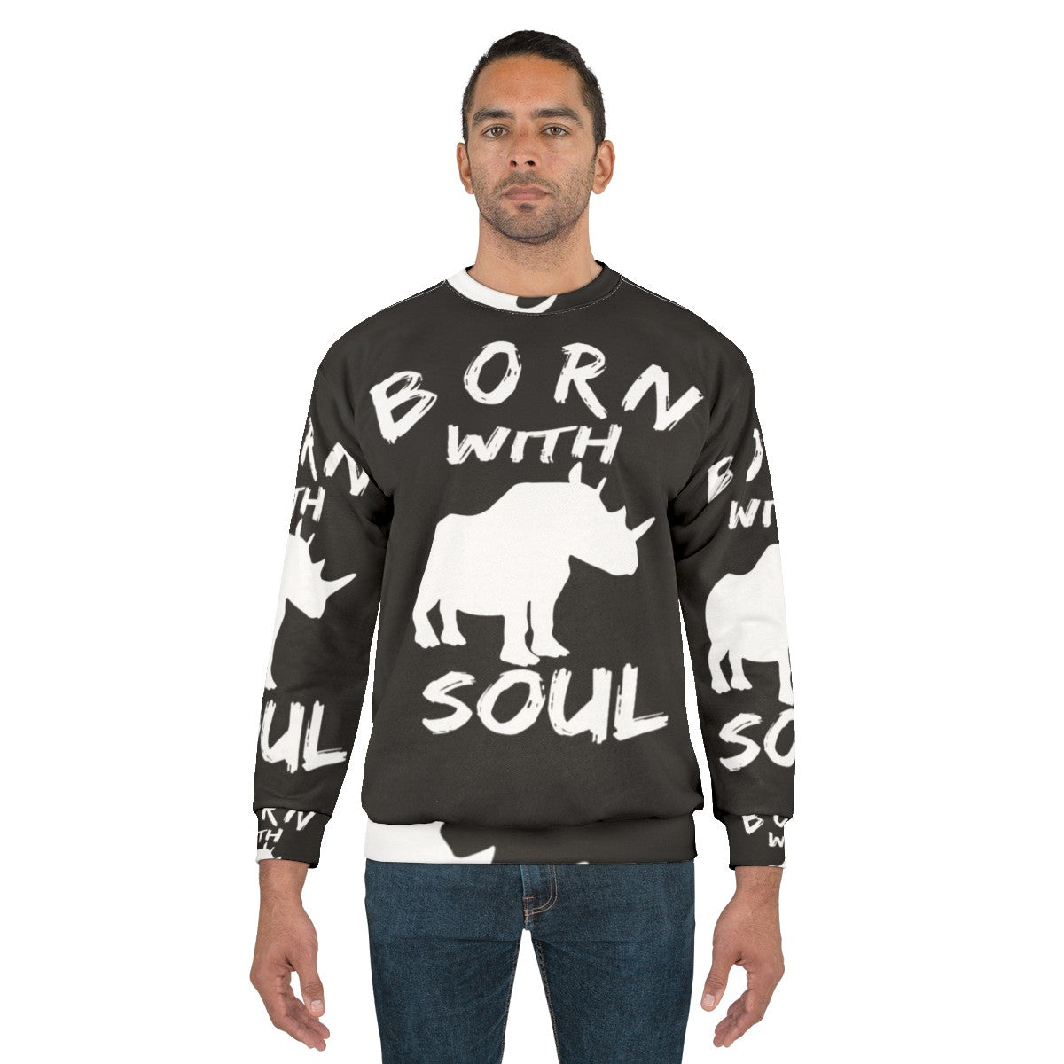 Born With Rhino Soul Sweatshirt - men