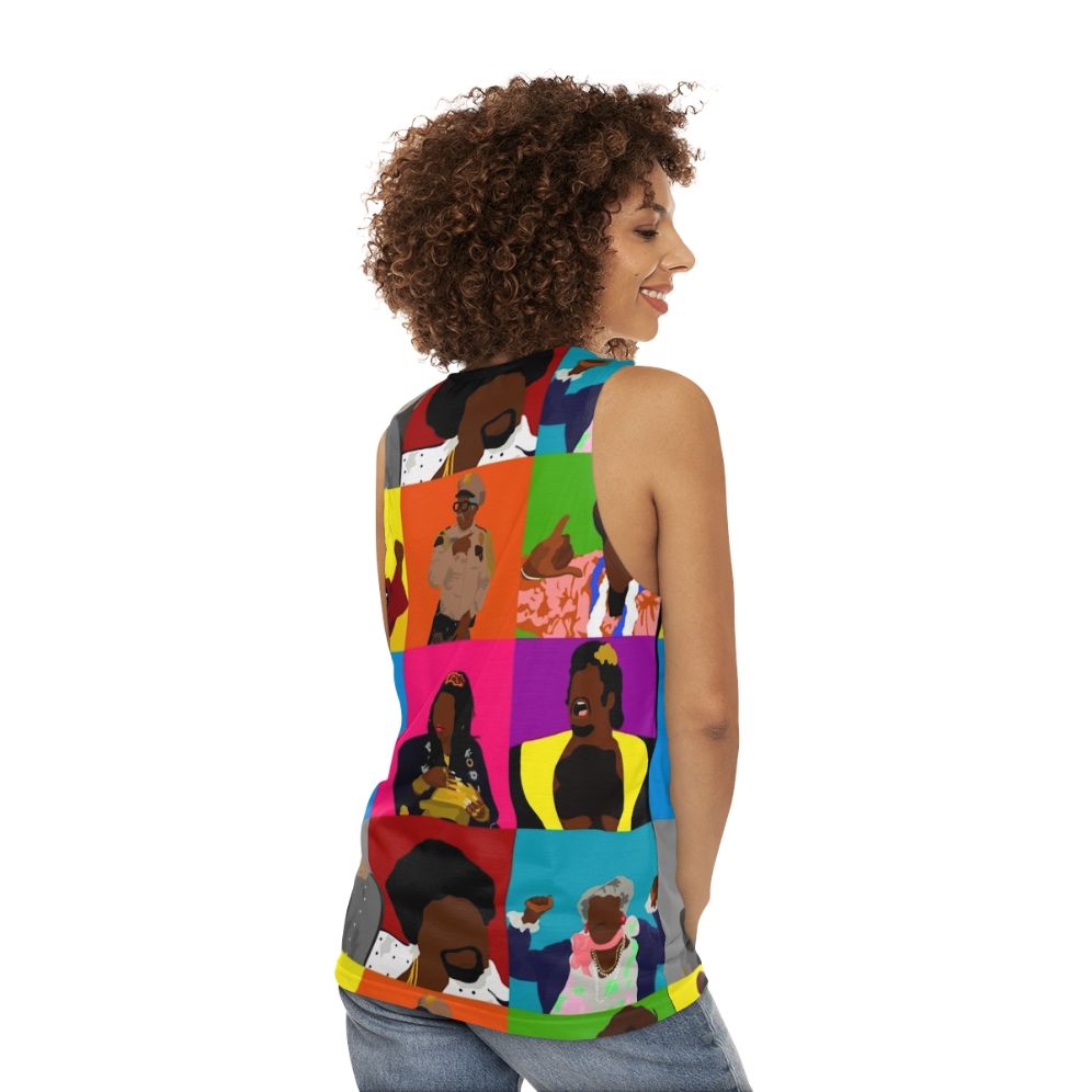 Unisex 90s Crazy Martin Inspired Tank Top - women back