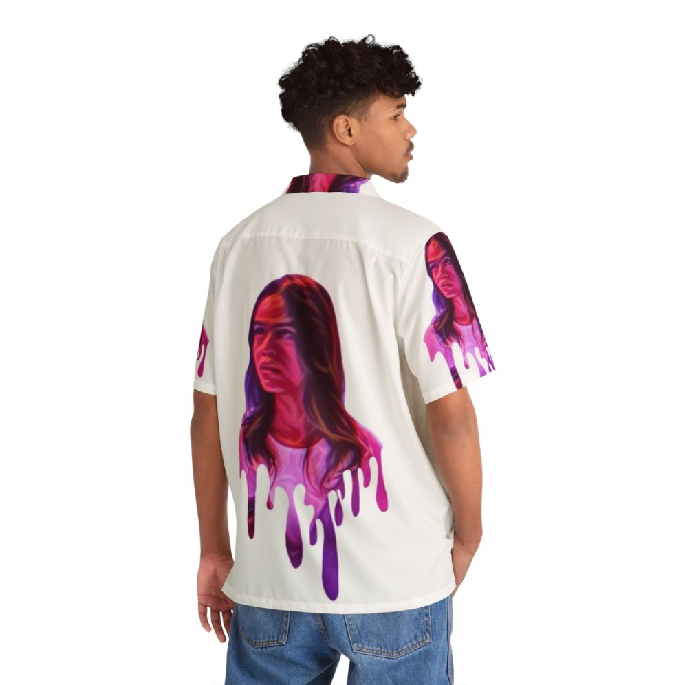 Highlight Drip Mouse Print Hawaiian Shirt - People Back