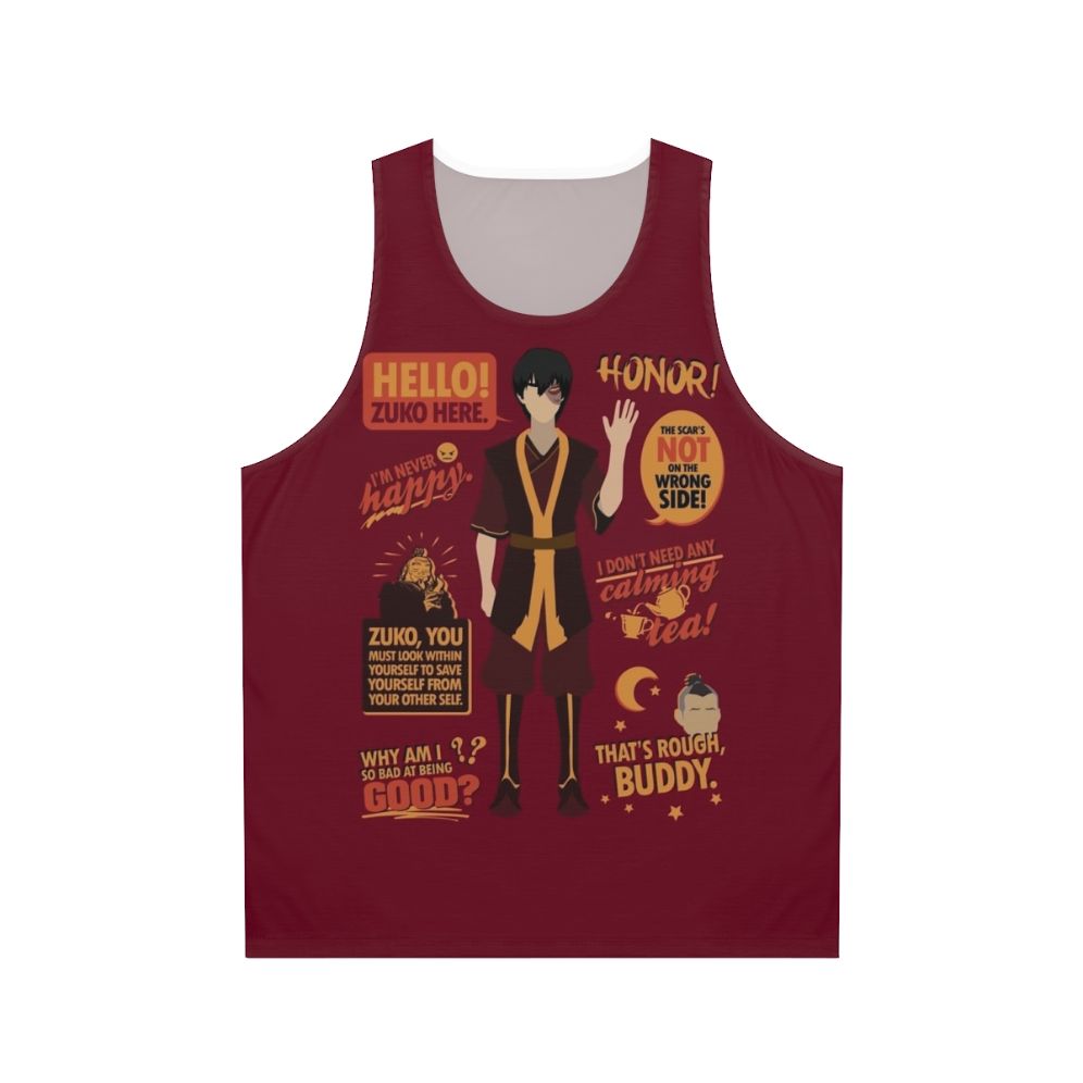 "Avatar The Last Airbender Zuko Unisex Tank Top"