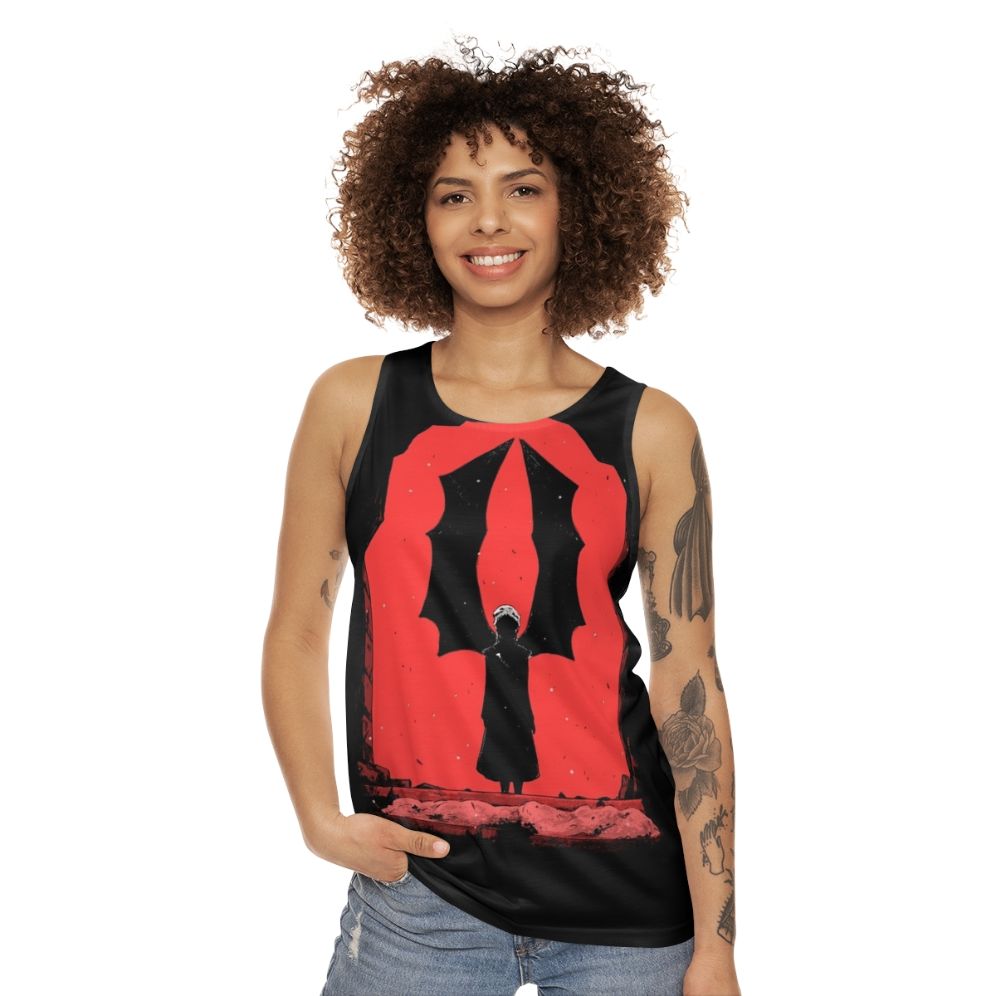 Red Wings of Fire and Blood Unisex Tank Top - women