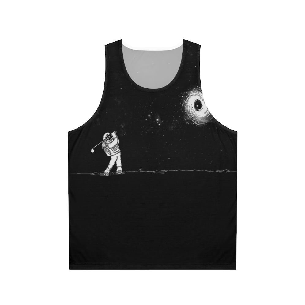 Black hole in one unisex tank top