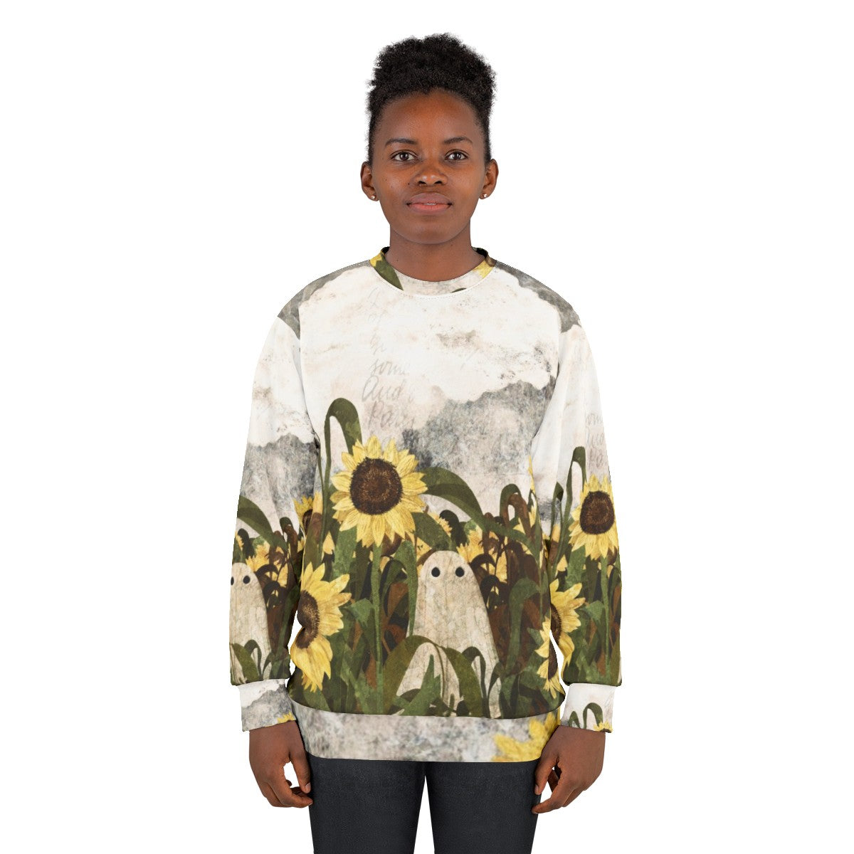 Haunted Sunflower Field Sweatshirt - women