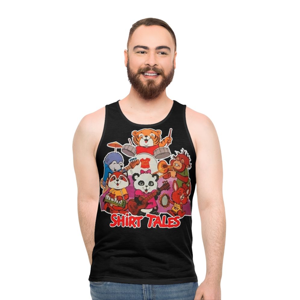 Retro 80s band tribute unisex tank top - men