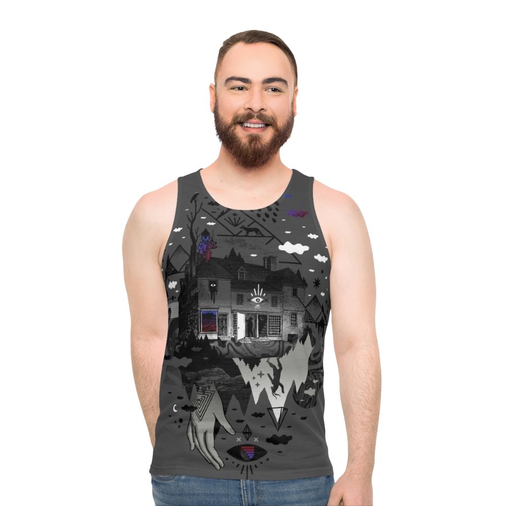 Surreal "House Is Not A Home" unisex tank top - men