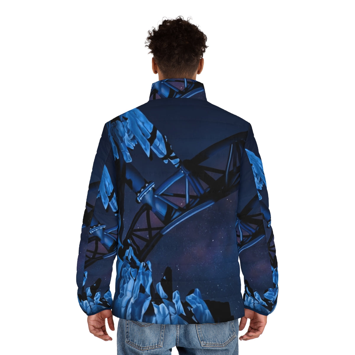 Taron Phantasialand Puffer Jacket - Ride the Galaxy-Inspired Coaster - men back