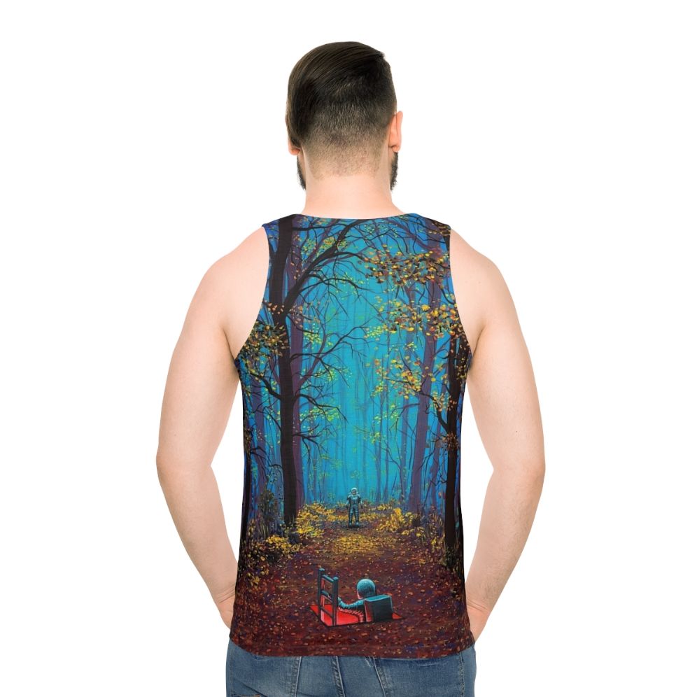 Cosmic Astronaut Unisex Tank Top - men back