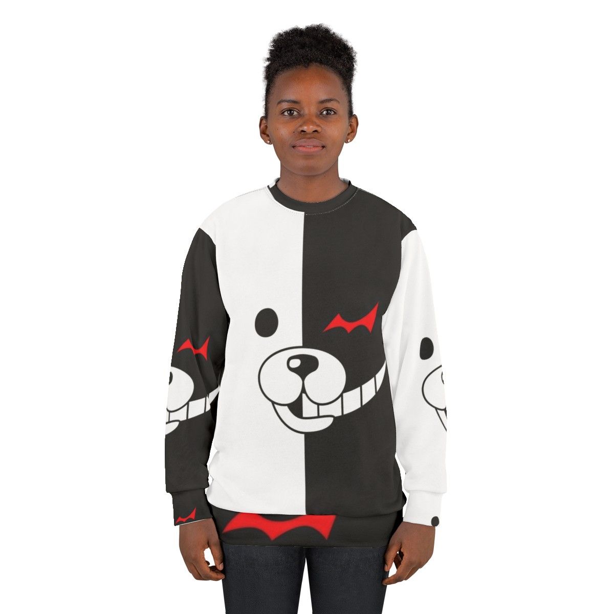 Monokuma Danganronpa Sweatshirt with Despair vs Hope Design - women