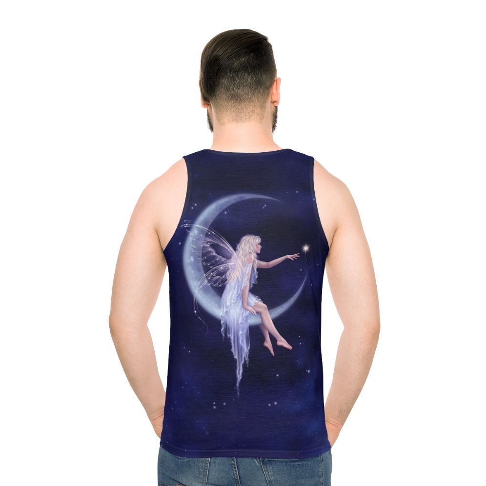 Mystical Moon Fairy Unisex Tank Top - men back