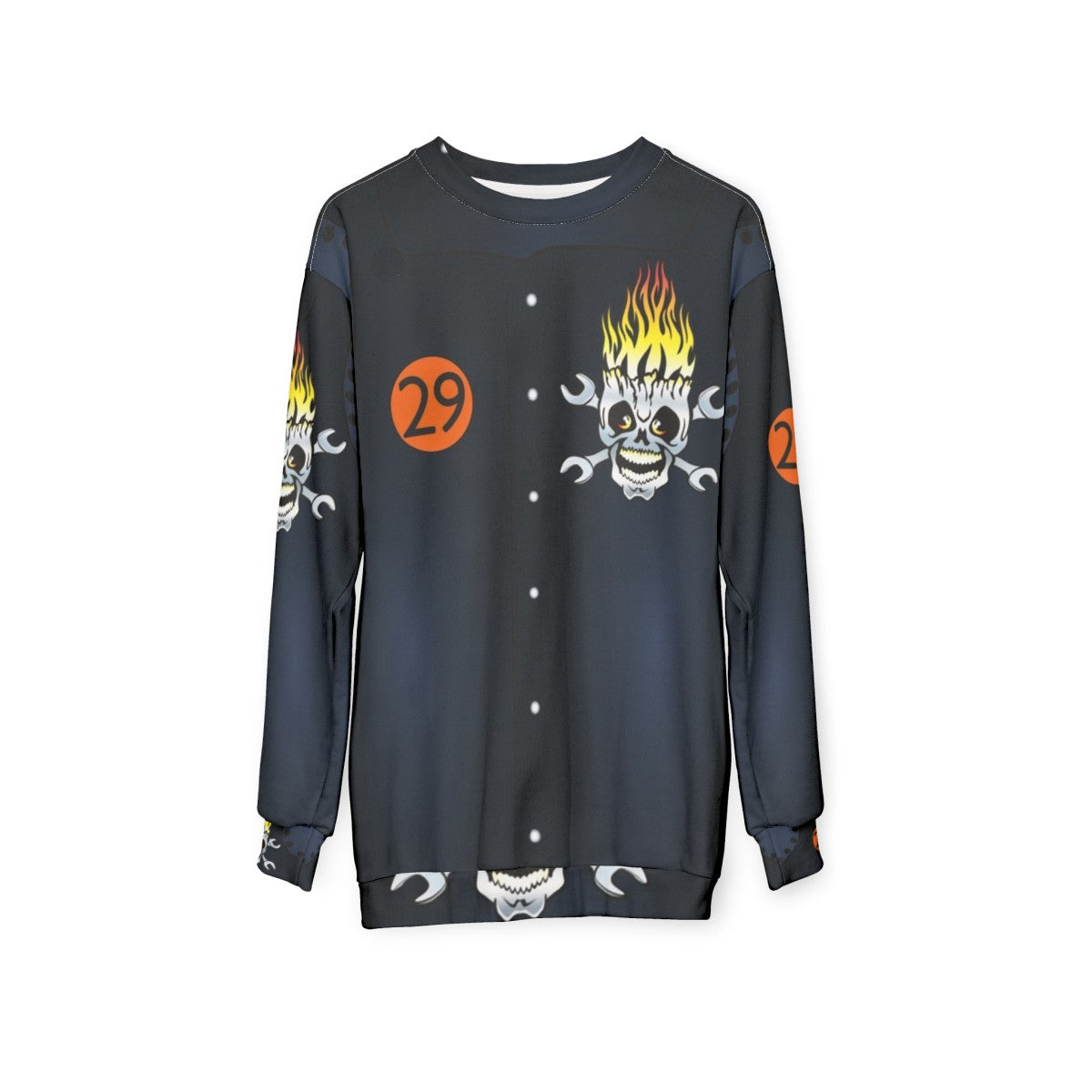 Taro Kitano Hot Wheels World Race Outfit Sweatshirt - hanging