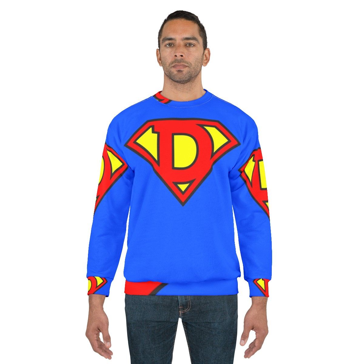 Super Letter "D" Comic Book Sweatshirt - men