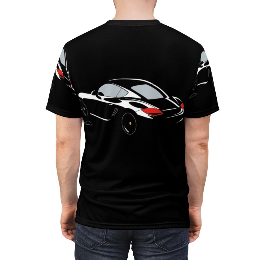 Porsche Cayman S inspired t-shirt for car enthusiasts - men back