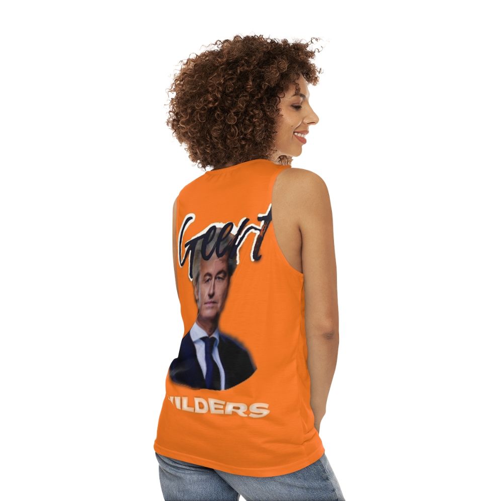 Geert Wilders Unisex Tank Top - women back