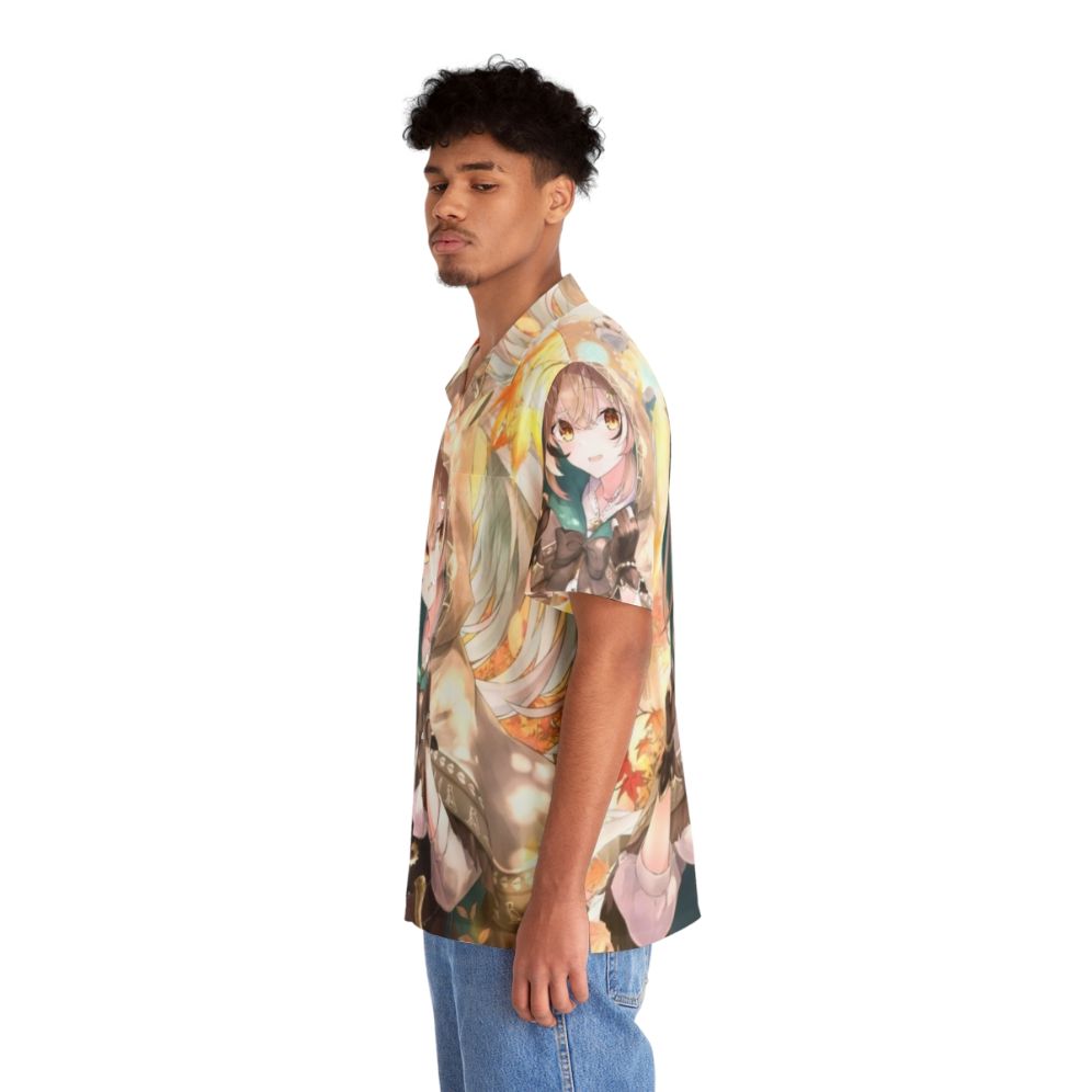 Hololive Anime Girl Hawaiian Shirt Featuring Mumei Character - People Left