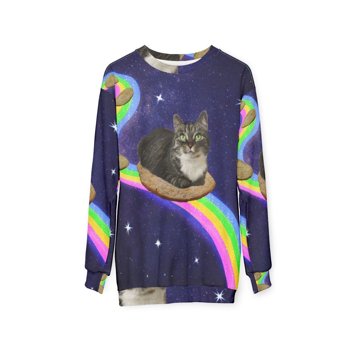 Legendary animals space-themed sweatshirt - hanging