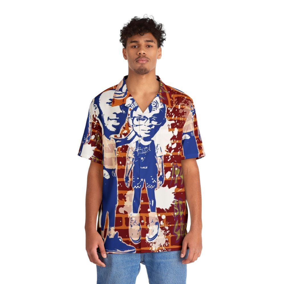 Spike Tropical Print Hawaiian Shirt - People Front