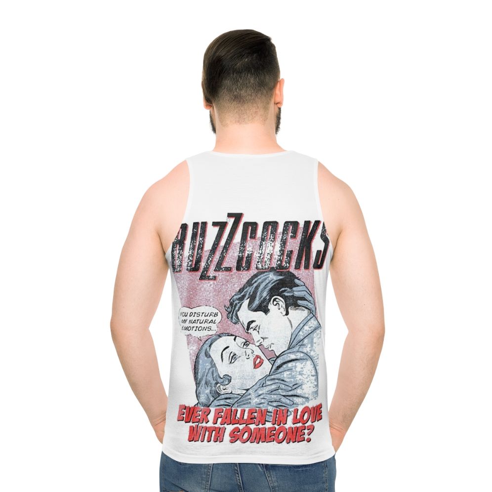 Buzzcocks Unisex Retro 70s Punk Rock Tank Top - men back