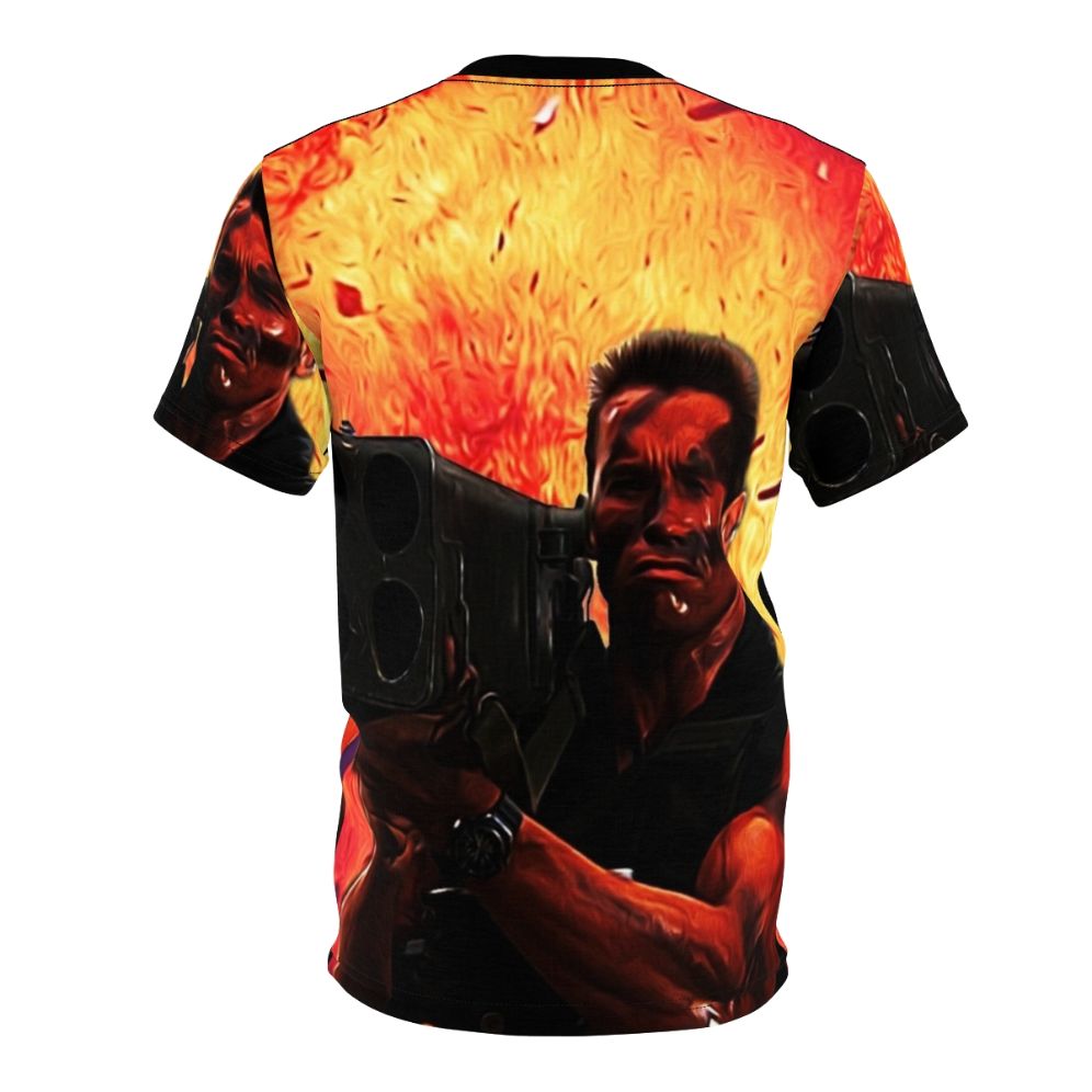 Retro Action Movie Inspired Rocket Launcher All-Over-Print T-shirt - Back