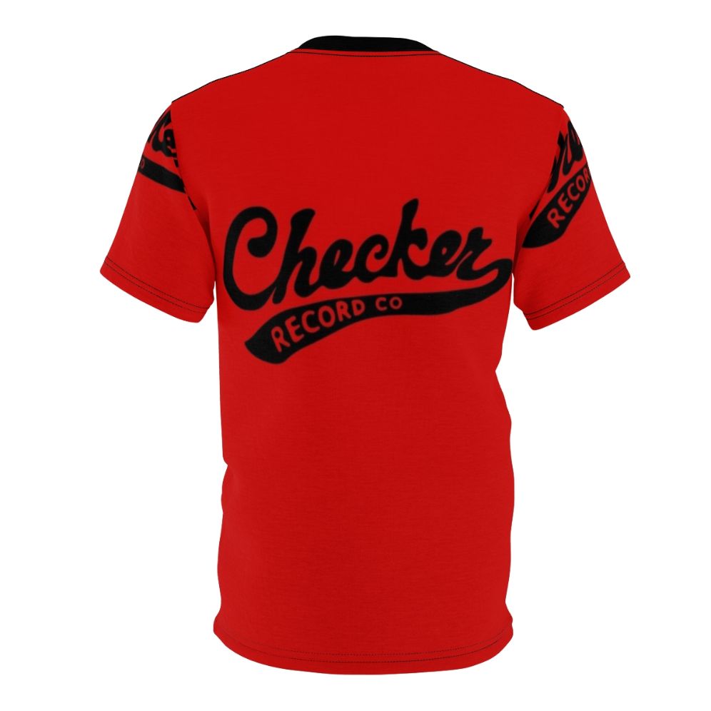 Checker Records inspired graphic t-shirt, featuring a vintage-style checker pattern design - Back