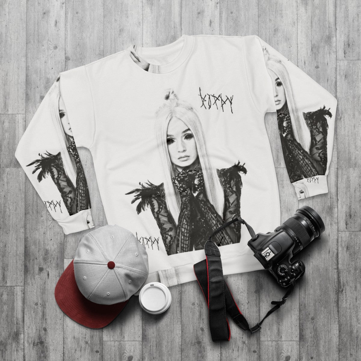 Poppy Music Sweatshirt - flat lay