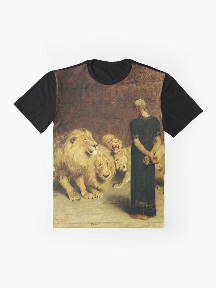 Vintage illustration of Daniel in the Lions' Den, a biblical scene from the Book of Daniel - Flat lay