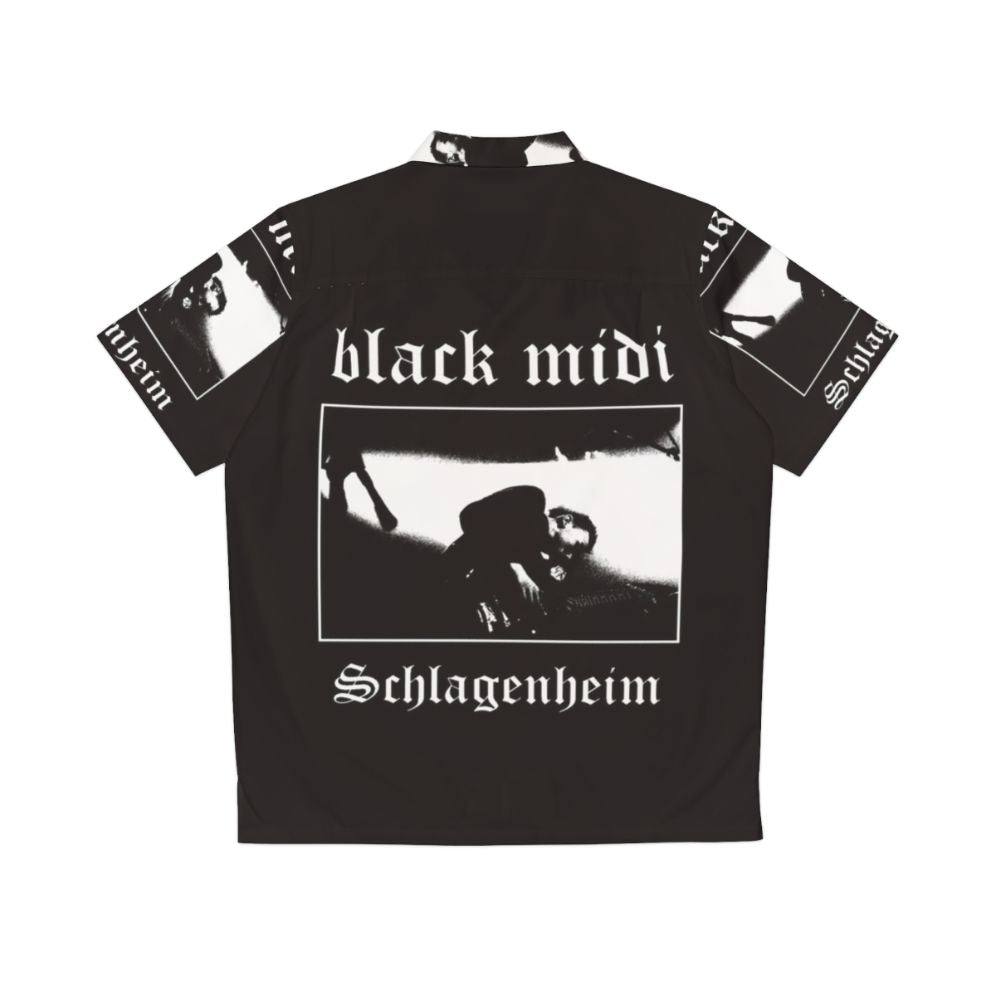 Black Midi Schlagenheim Metal Hawaiian Shirt - Back