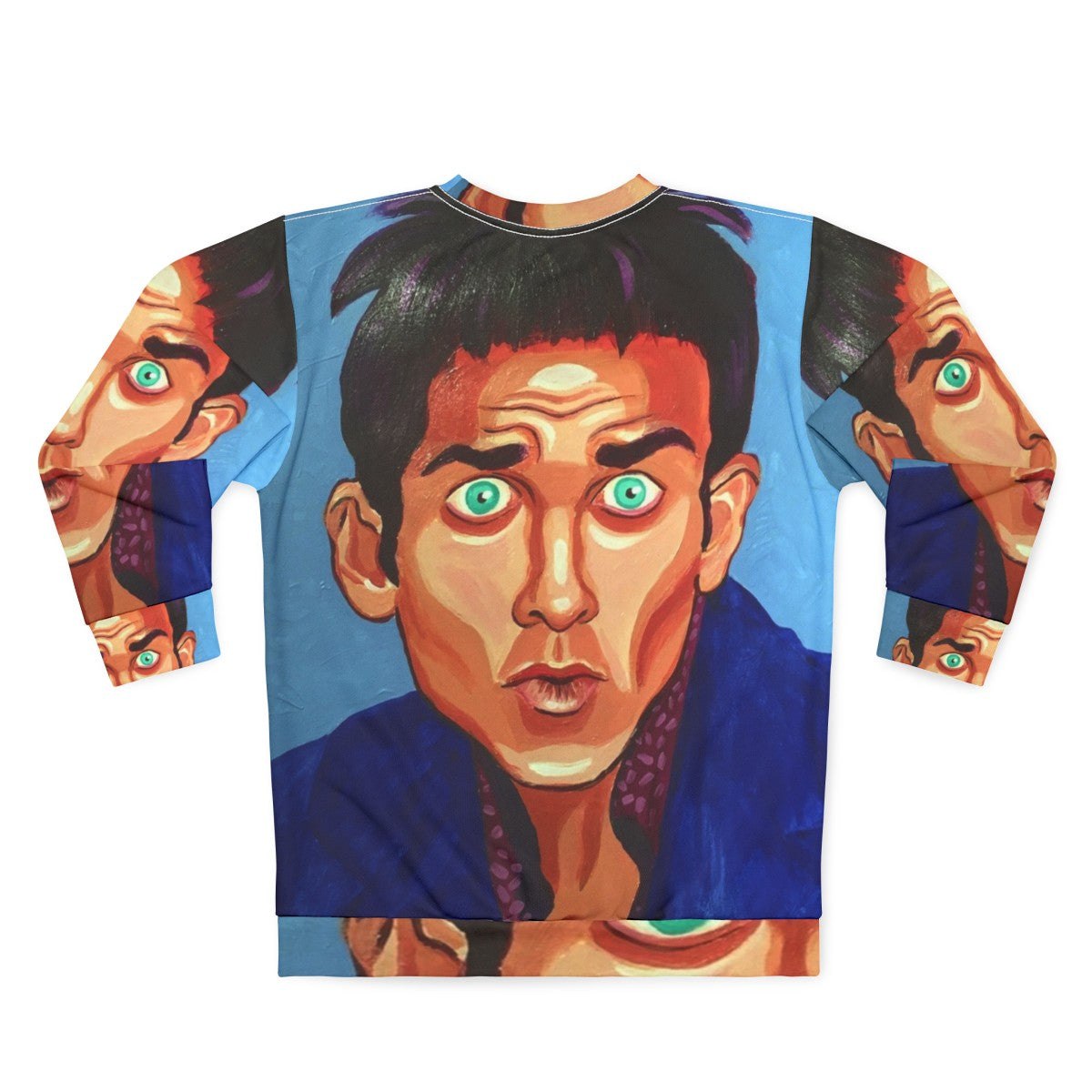 Zoolander Blue Steel Iconic Portrait Sweatshirt - Back