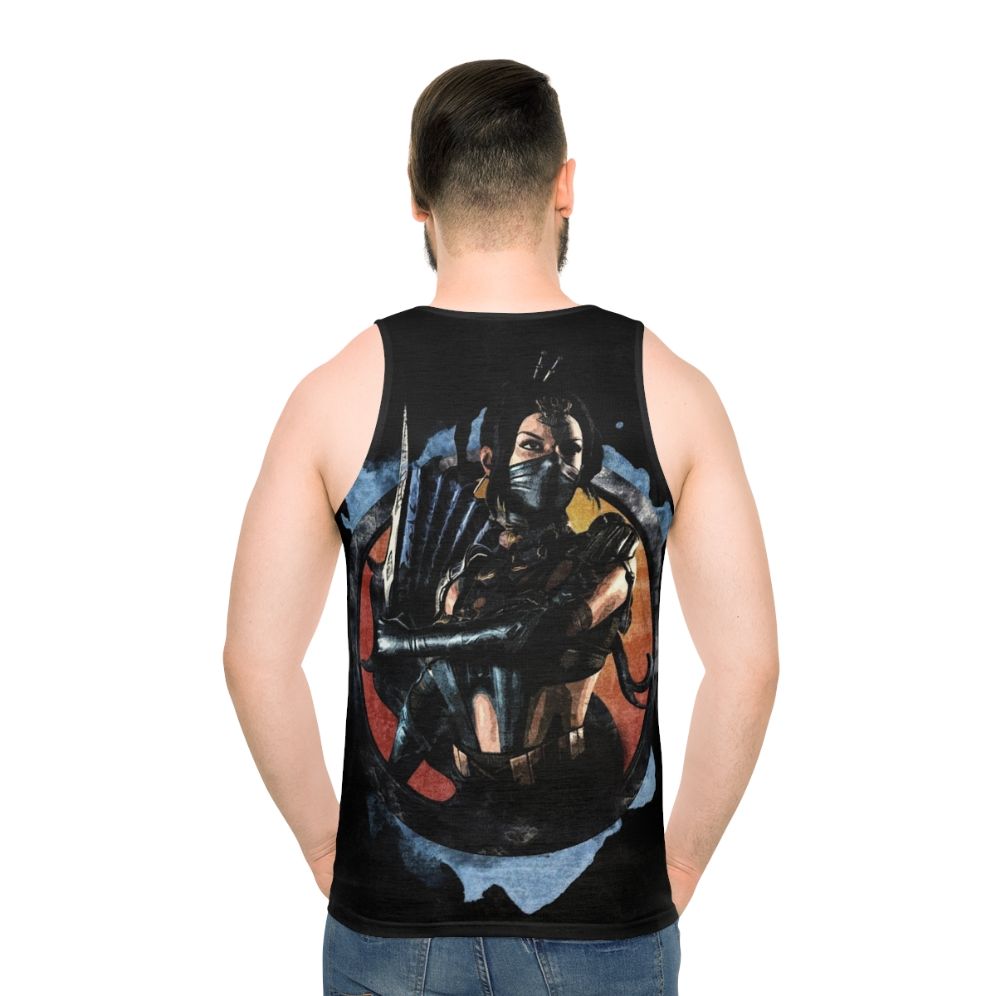 Mortal Kombat Kitana Unisex Gaming Tank Top - men back