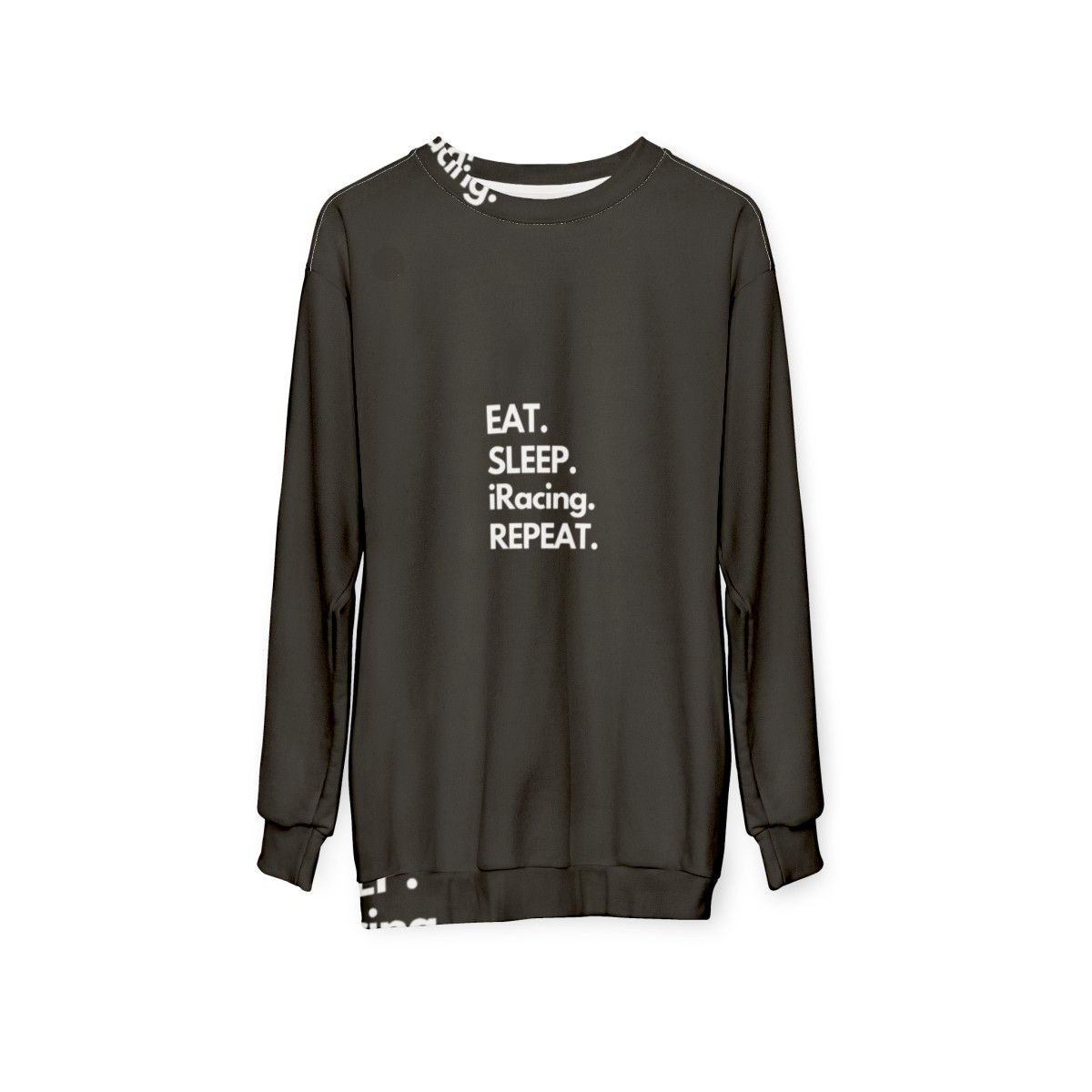 Iracing eat sleep repeat gaming sweatshirt - hanging