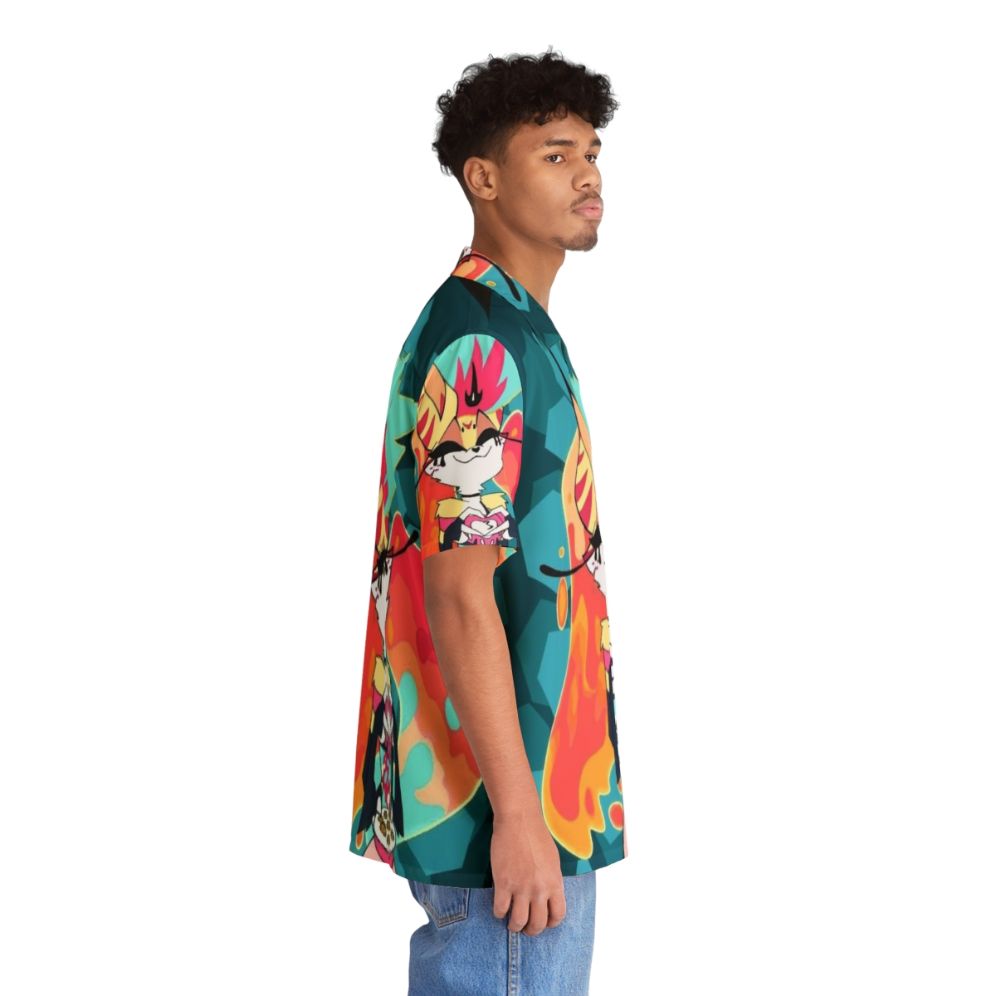 Beelzebub Hawaiian Shirt with Helluva Boss inspired design - People Pight