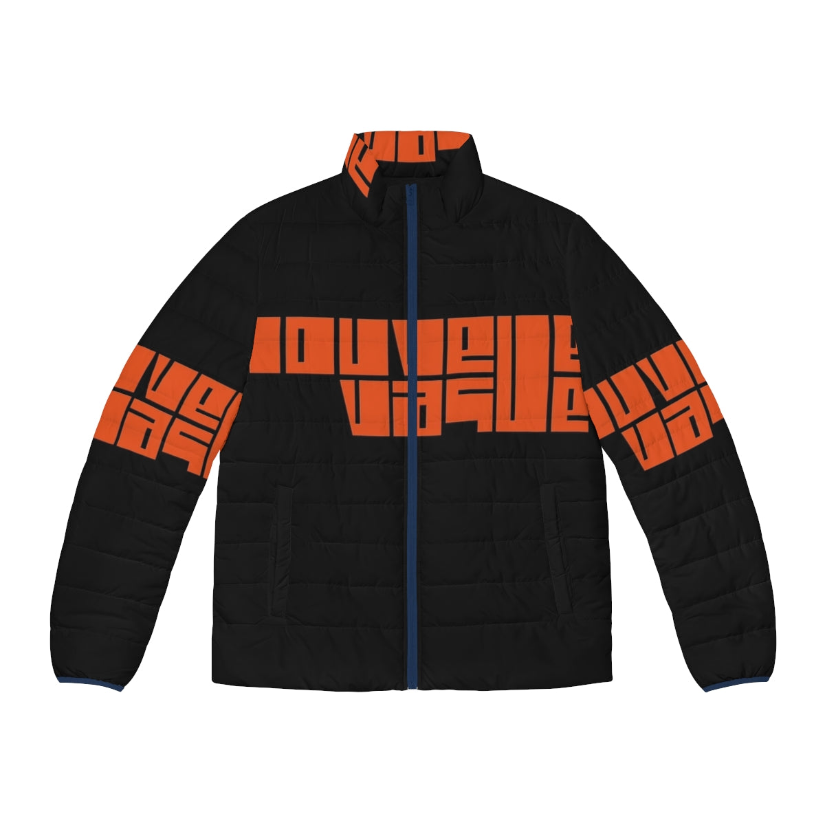 Nouvelle Vague Band Inspired French Puffer Jacket with Band Logo