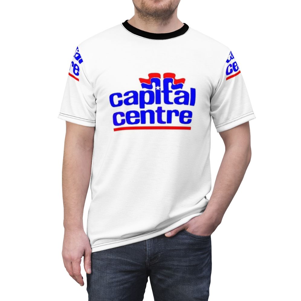 Capital Centre Sports T-Shirt featuring the Washington Capitals hockey team - men front