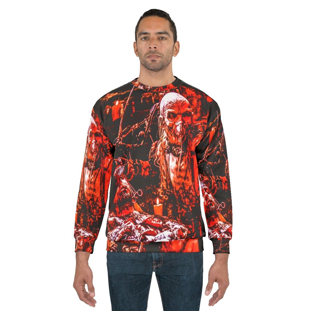 Dr. Satan horror-themed sweatshirt - men