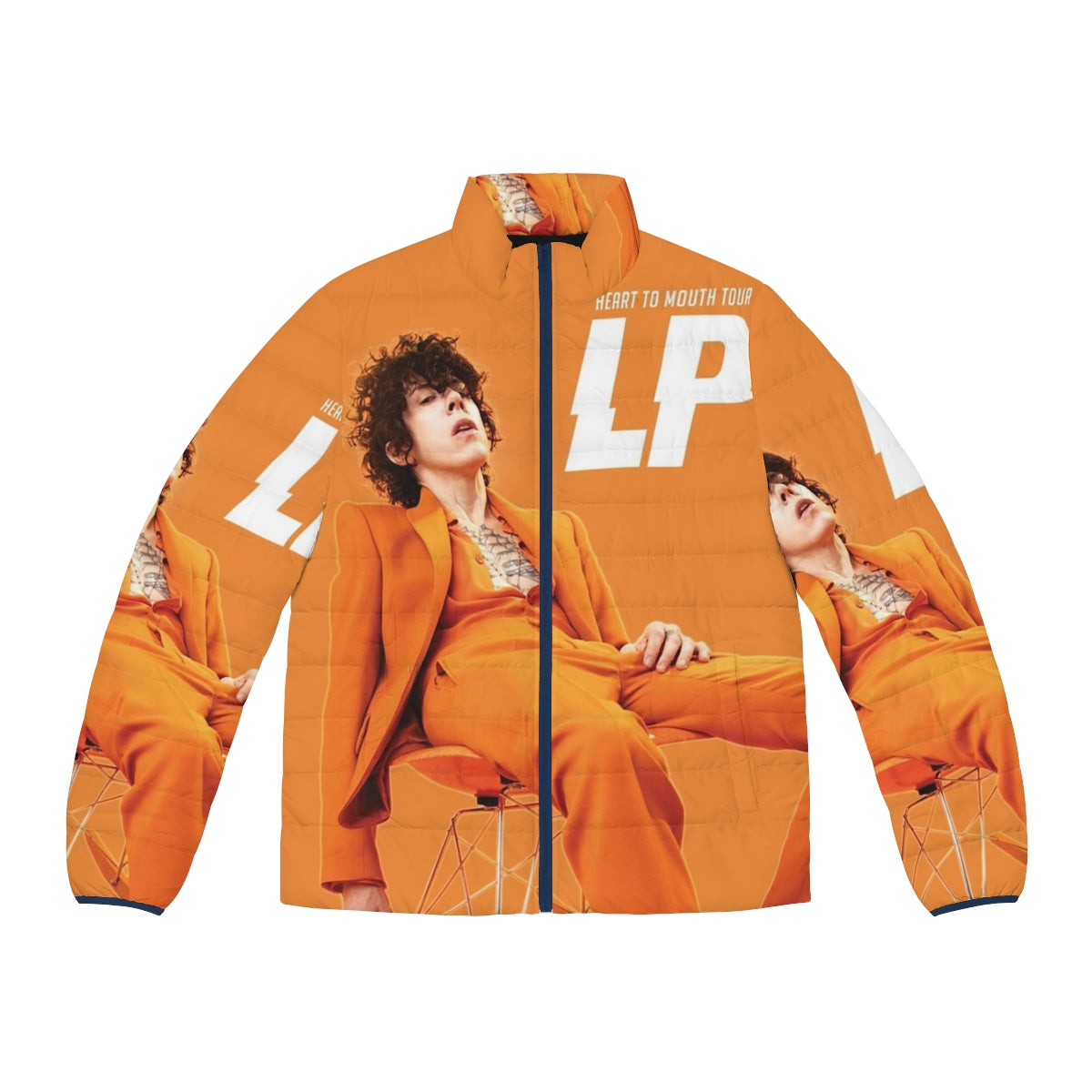 LP Heart to Mouth Tour Puffer Jacket - Stylish Outerwear for Music Fans