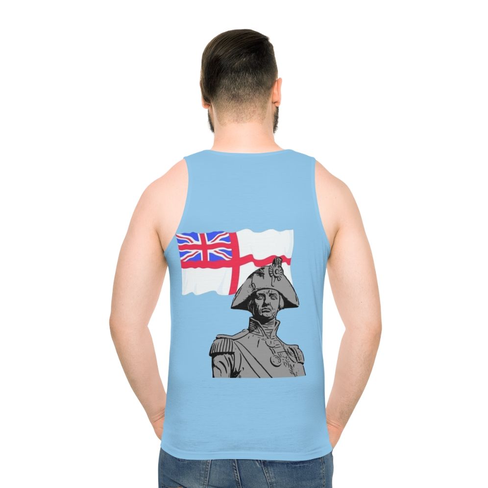 Horatio Nelson Hero Unisex Tank Top - men back