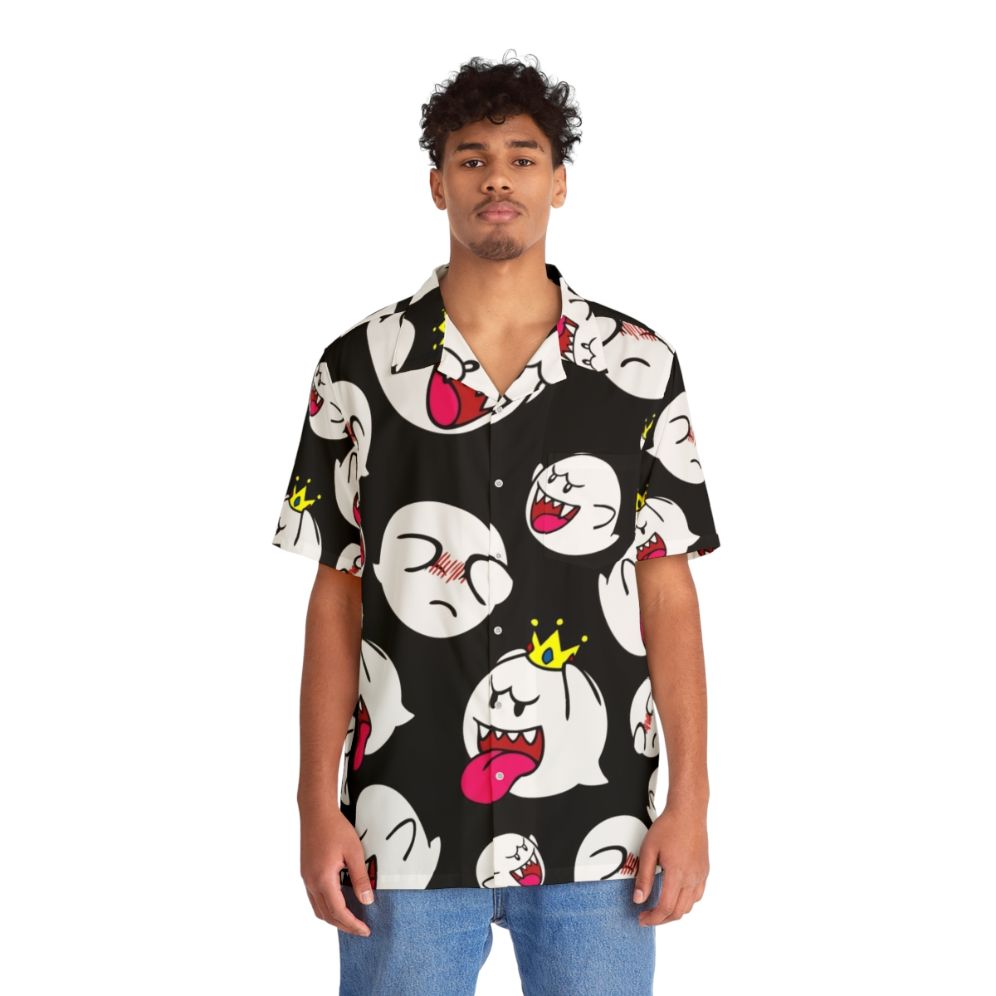 King Boo Shy Ghost Hawaiian Shirt - People Front