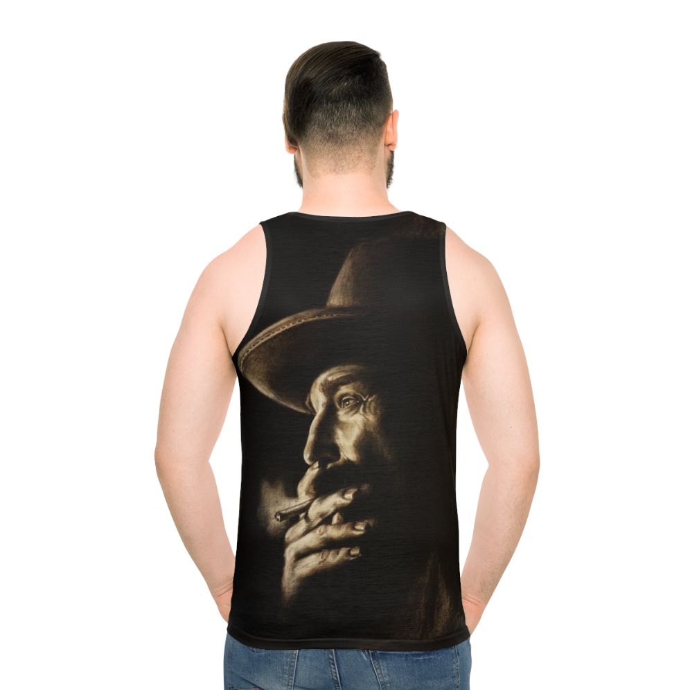 Daniel Plainview Unisex Charcoal Tank Top - men back