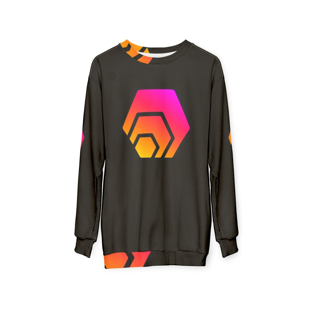 Hex Crypto Hexagon Logo Sweatshirt - hanging