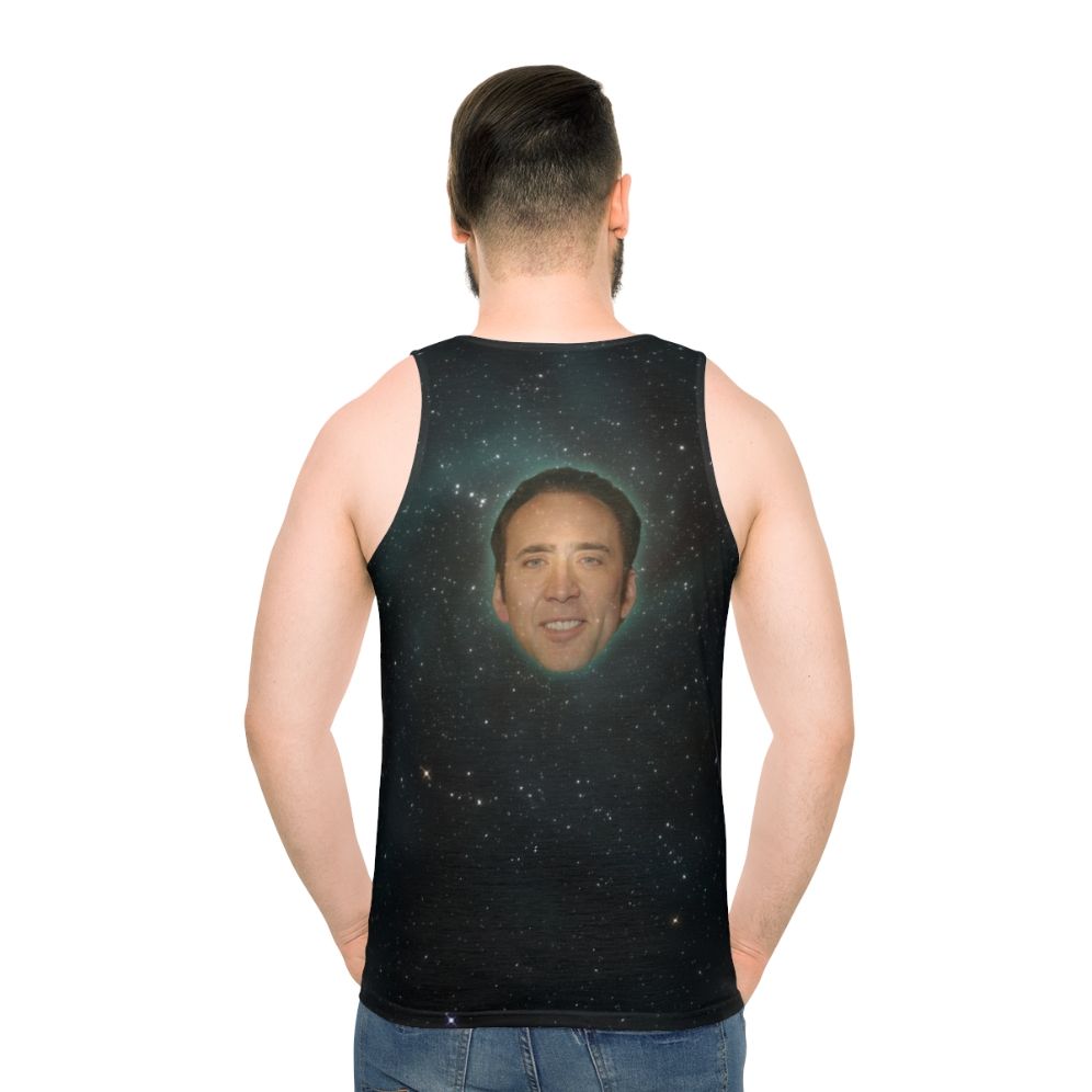 Nicolas Cage Unisex Tank Top - men back