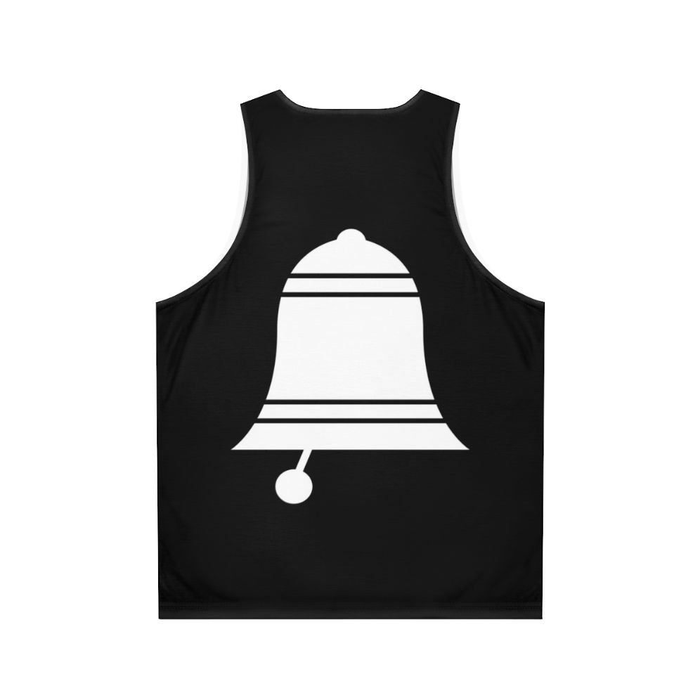 White Bell Campana Unisex Tank Top for Activities and Hobbies - Back