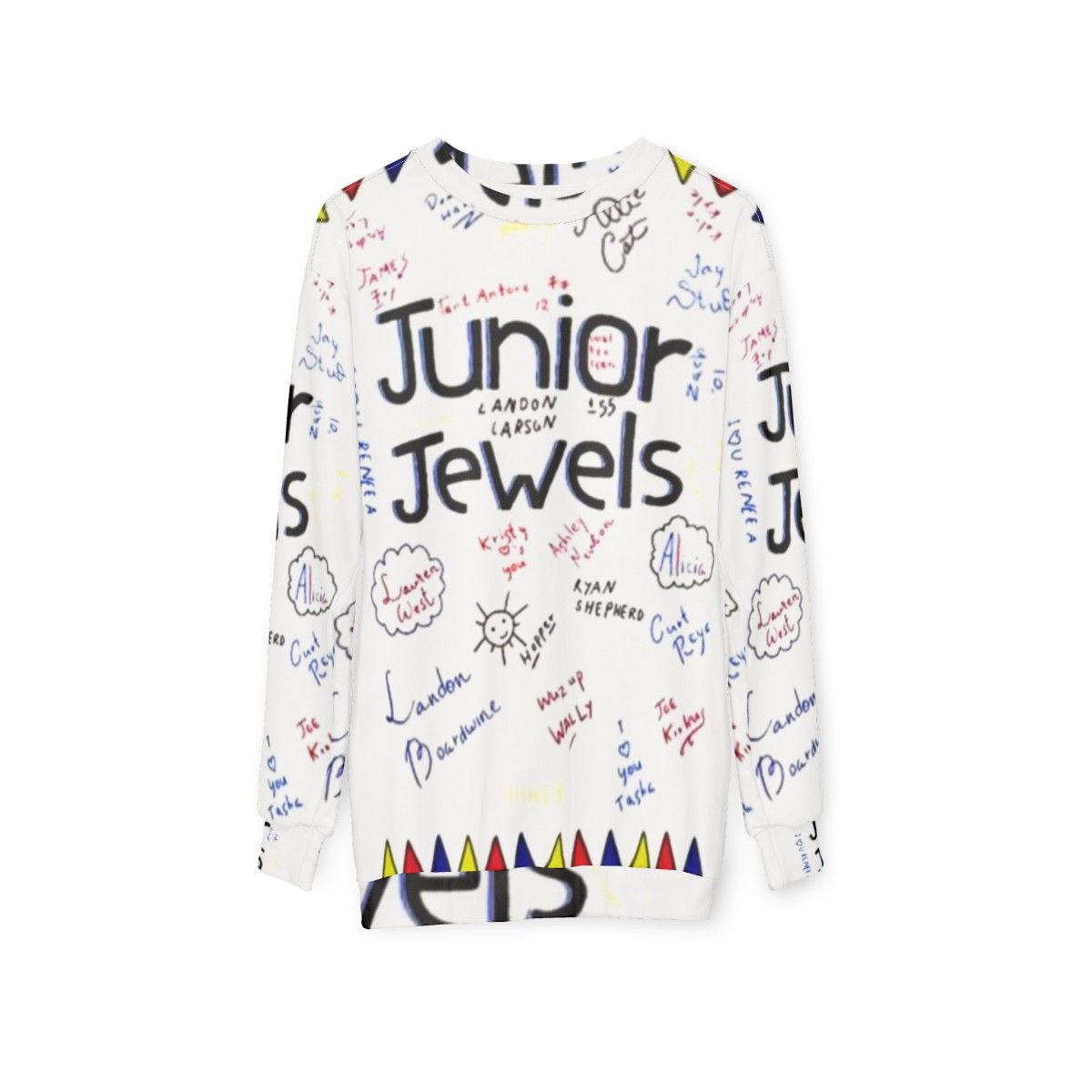 Junior jewel-tone sweatshirt for girls - hanging