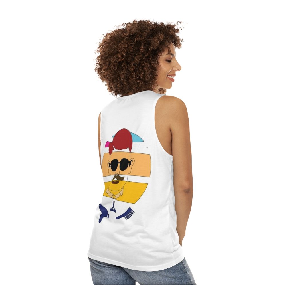 Vintage graphic unisex tank top - women back