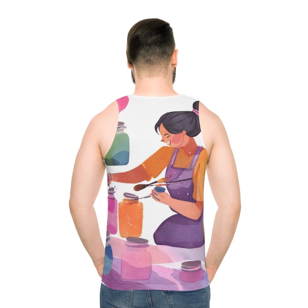 Painter's Unisex Tank Top - men back