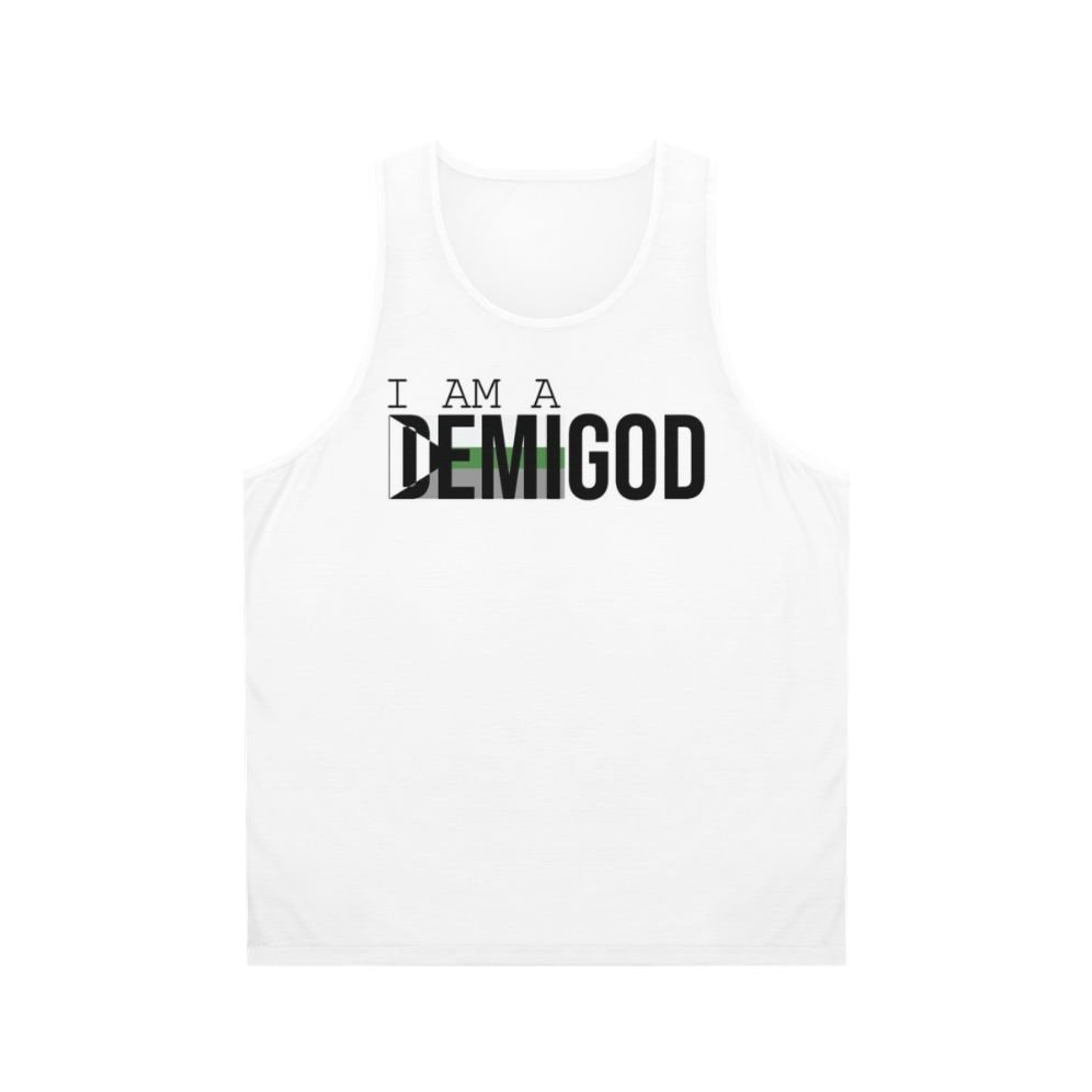 Demi-romantic pride unisex retro airline tank top