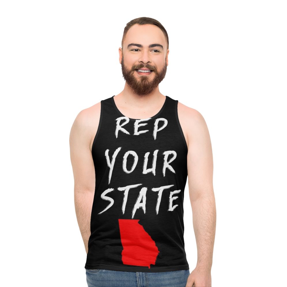 Georgia state pride unisex tank top - men