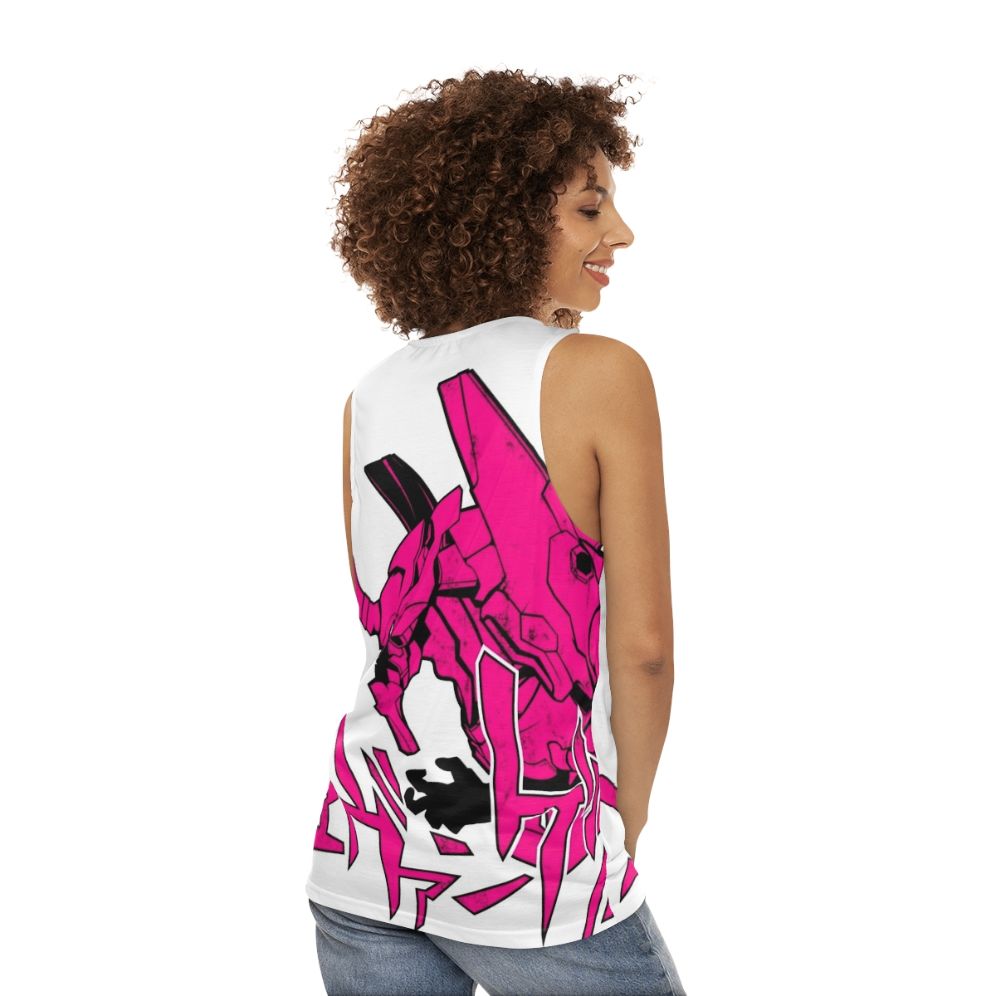 Neon Genesis Evangelion Inspired Unisex Tank Top - women back