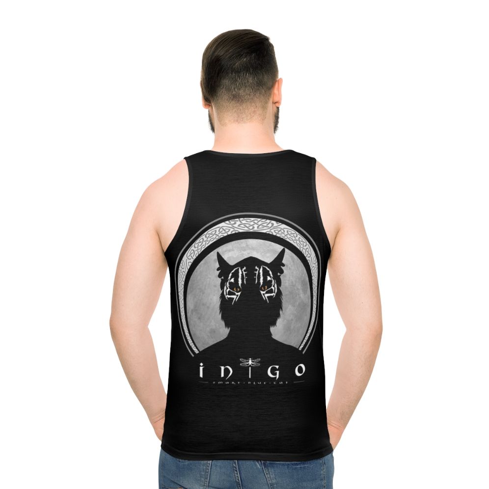 Silhouetted Inigo Unisex Tank Top - men back